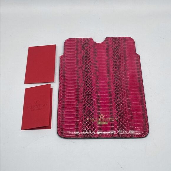Valentino Garavani Other - Valentino Garavani Snake Embossed Leather iPad Mini Case